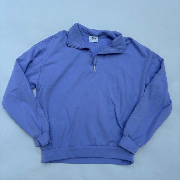 Zyia Active Tops - Zyia Active Womens Lavender Purple Quarter Zip Pullover Sweatshirt Large L